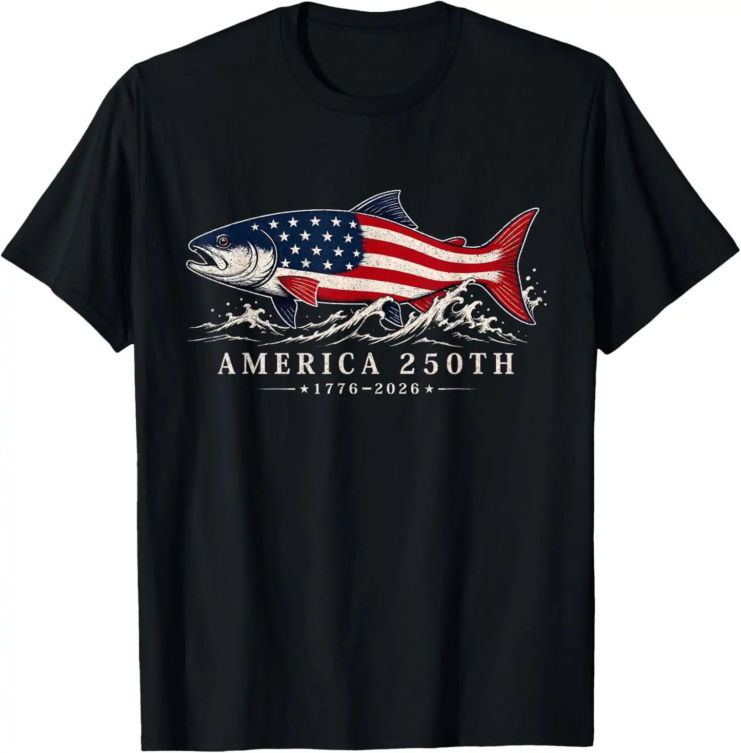 Trout Water Freedom 250 USA T-Shirt