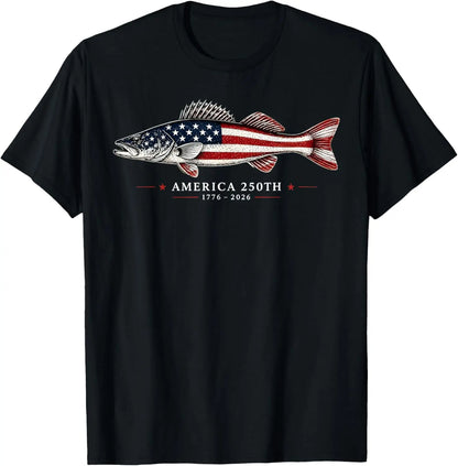 Walleye Freedom 250 USA T-Shirt