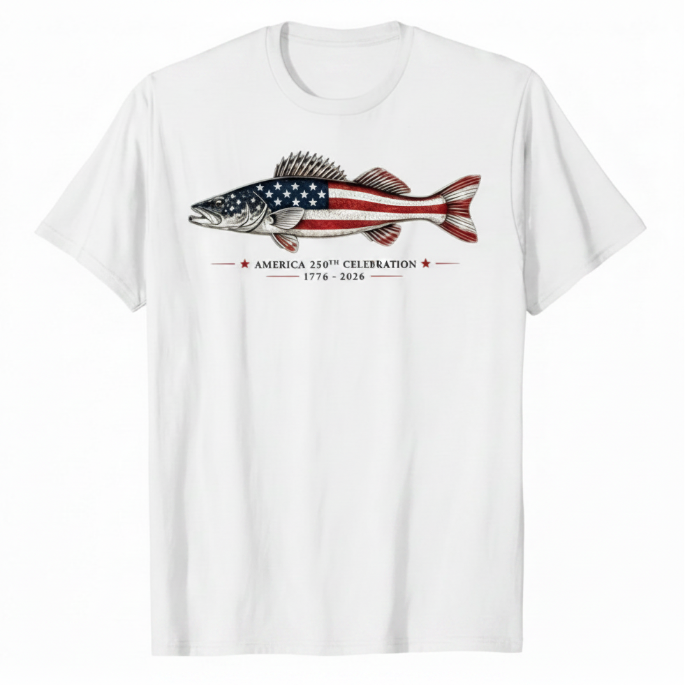 Walleye Freedom 250 USA T-Shirt