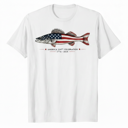 Walleye Freedom 250 USA T-Shirt