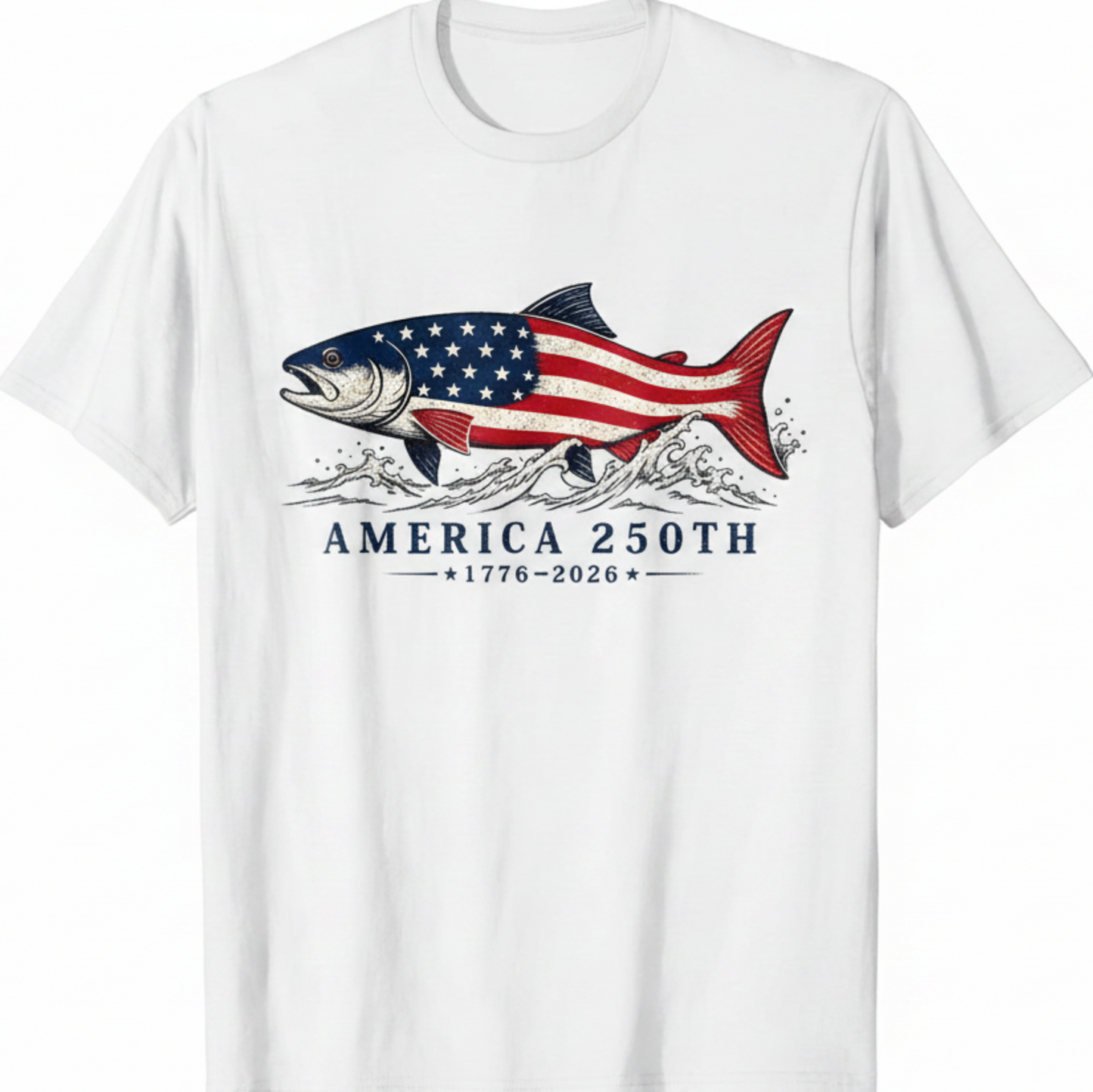 Trout Water Freedom 250 USA T-Shirt