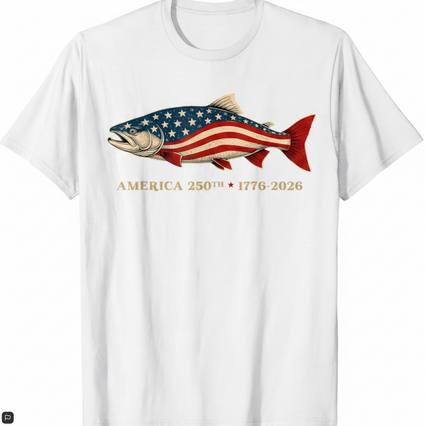 Salmon Freedom 250 USA T-Shirt