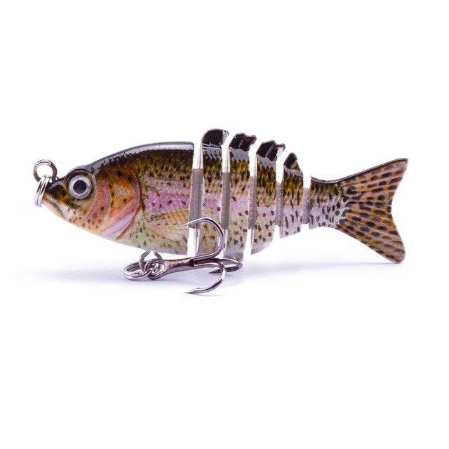 Plastic Lures Swimbaits With Hooks Multi-jointed Fishing Lure For Bass  Trout Crappie Salmon