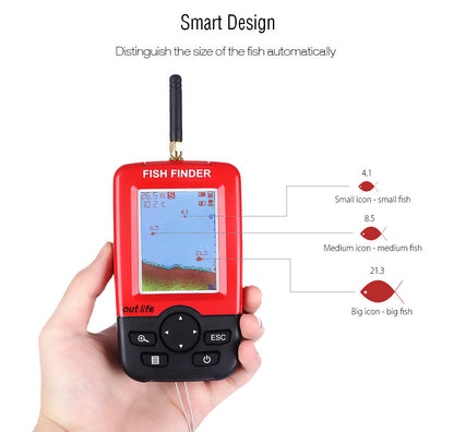 Outlife Wireless Portable Fish Finder - Tackling The Water