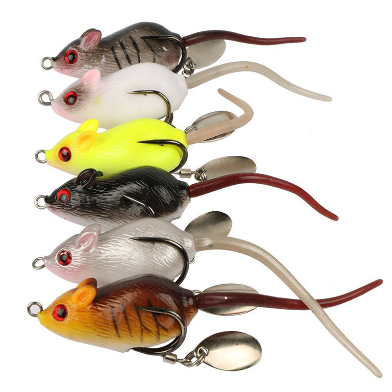 Little Thunderfrog Bionics Mouse Mouse Bait Mouse Fishing Lure Fishing  Mouse Lure Propeller Lure – the best products in the Joom Geek online store