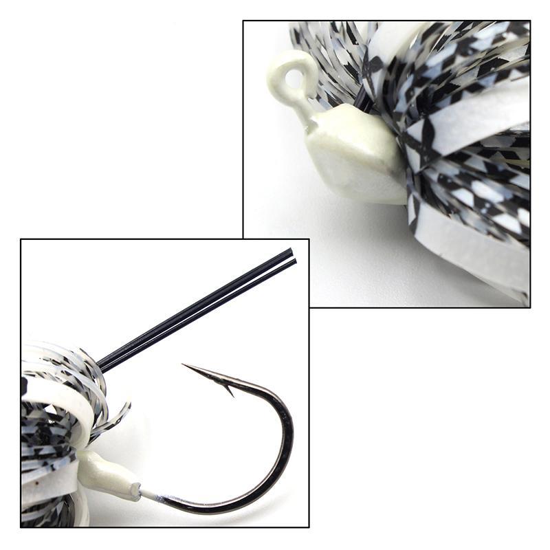 White/ Black Swim Jig - Tackling The Water