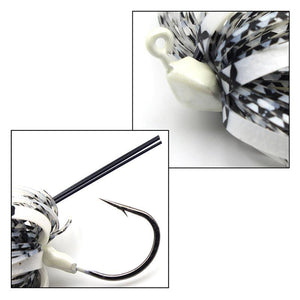 White/ Black Swim Jig - Tackling The Water