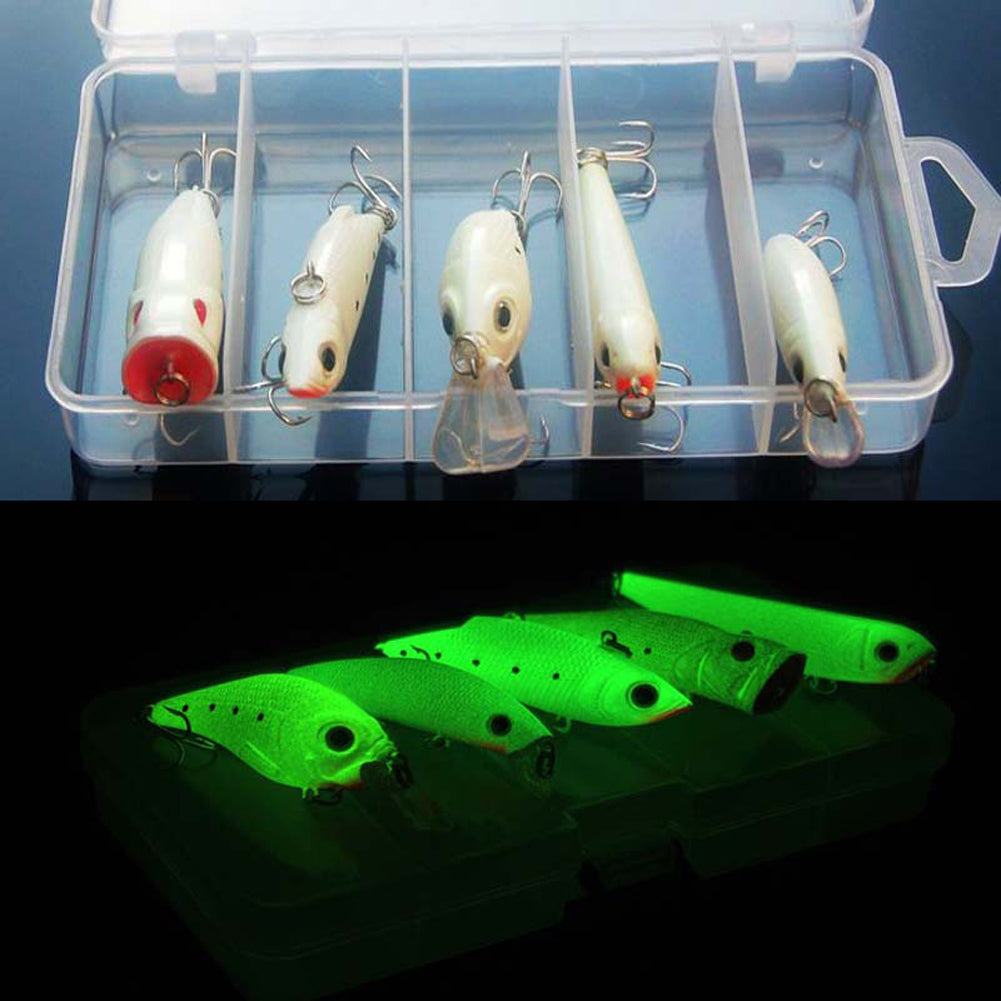 Glow In The Dark Night Fishing Lures (5 Pack) - Tackling The Water